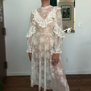 Vintage White Lace Dress